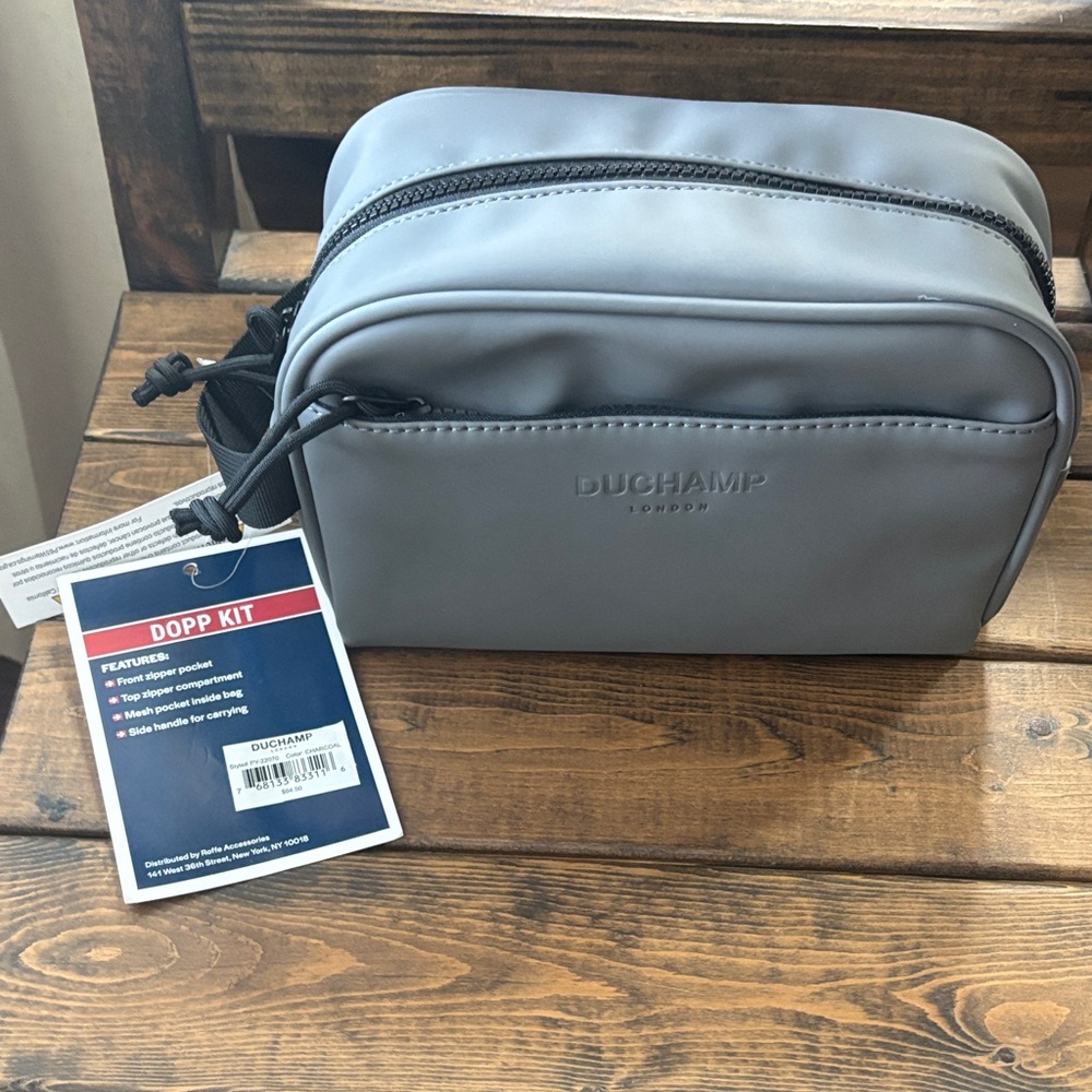 Duchamp Gray Toiletry Bag for Men